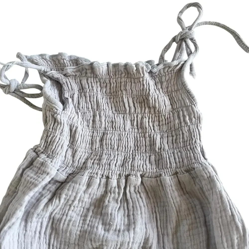 Girls Summer Set of Two Muslin Rompers size 18-24 Months